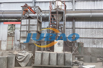 石墨坩埚自动化填充系统客户现场