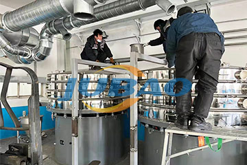 旋振筛客户安装现场