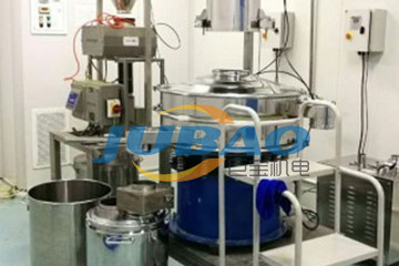 食品行业振动筛客户现场