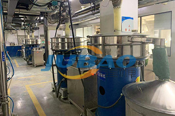 振动筛分除杂设备客户现场