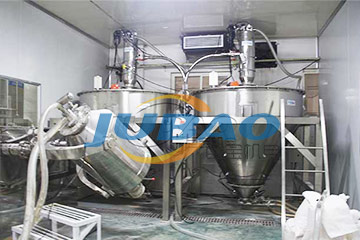 真空上料机和混合机客户现场